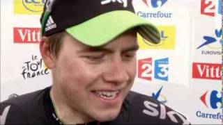 ÉTAPE 6  Interview  Vainqueur détape Edvald Boasson HAGEN [upl. by Iadahs]