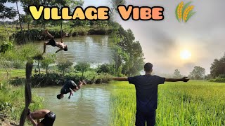 LIFE IN VILLAGE 😌BATHING AT LOCAL SWIMING POOL 👀vlog46 [upl. by Elleuqar344]