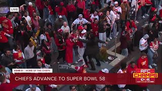 KSHB 41s Megan Abundis at Kansas City Live after AFC Championship [upl. by Treharne621]