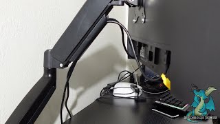 Installing MOUNTUP Single Monitor Arm Desk Mount [upl. by Weinrich789]