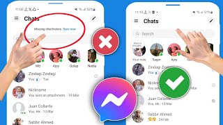 How to Fix Messenger Missing Chat History Sync Now Option Not Showing Problem Solve 2024 [upl. by Nahtahoj329]