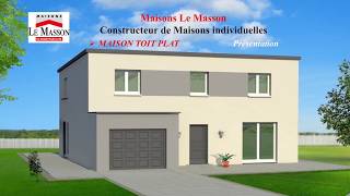 Présentation maison toit plat  Maisons le Masson Rouen [upl. by Ijar731]