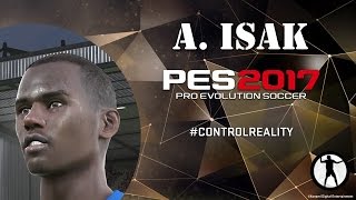 PES 2017 Face Build  Stats Alexander Isak Borussia Dortmund [upl. by Olumor873]