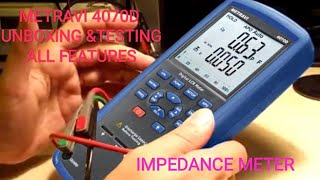 metravi 4070d digital lcr meter and impedance meter impedance trasformers tubeamp lcr [upl. by Yemane]