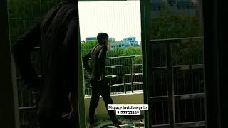 Balcony makeover part1 youtubeshortsinvisiblegrillsbalconyinstagramviralshortsvideo [upl. by Sylirama]