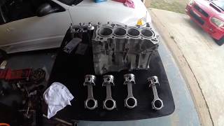 Dserious short block assembly D15 D16 D15B Vtec Turbo vitara build [upl. by Akialam]