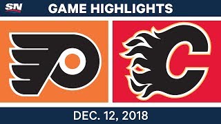 NHL Highlights  Flyers vs Flames  Dec 12 2018 [upl. by Allebasi]