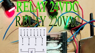 Cara rakit relay 24vdcperbedaan relay 220vac dan 24vdc [upl. by Zabrine875]