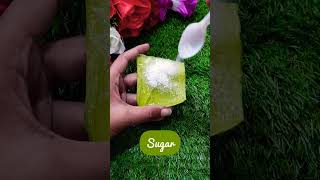 Aloevera Scrub😀🔥Remove deadskins at home❤100 effective💯 skincare homemade natural shorts yt [upl. by Ciccia]