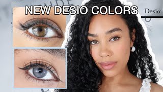 DESIO NEW LAUNCH Bold Grey amp Deep Brown Color Contacts on Brown Eyes  Discount [upl. by Anat]