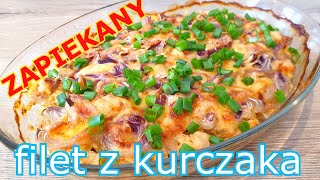 Prosty i soczysty filet z kurczaka zapiekany w piekarniku 👌 bardzo łatwe i szybkie danie obiadowe 👍 [upl. by Nadruoj]