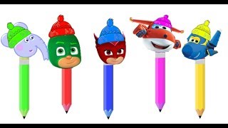 Color de aprendizaje  Cabeza equivocada con Mickey Mouse  Peppa Pig Pj Masks Super Wings [upl. by Chrissy]