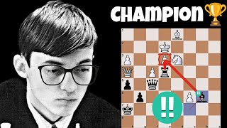 Karpov Brilliancy  Karpov  Korchnoi World Championship Match 1978 [upl. by Thisbe675]