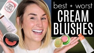 BEST  WORST CREAM BLUSHES  Onomie Rituel de Fille Olio E Osso Tata Harper Glossier  MORE [upl. by Tierell732]