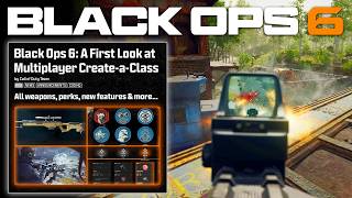 Black Ops 6 A FIRST LOOK at the FULL MULTIPLAYER Experience All Weapons Perks Streaks amp More [upl. by Bullivant]