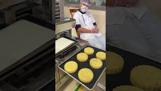 In Mooncake Production What Are Brushes And Fans Used For Shorts Mooncake China Chinesefood [upl. by Eciened]