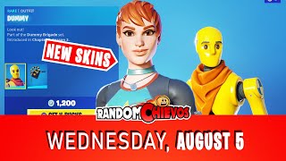 NEW SKIN Sandshark Driver AUGUST 5 Item Shop New Dummy Skin Noggin Pickaxe Wrong Turn Backbling [upl. by Isaak]