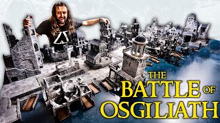 The Battle for Osgiliath  MASSIVE Lord of the Rings Warhammer Battle Report [upl. by Barb]