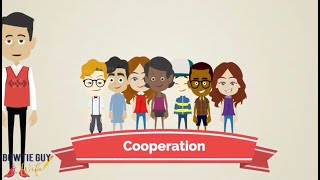 Character Trait  Cooperation  Educational Social Studies Video for Elementary Students amp Kids [upl. by Barabbas]