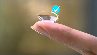 How to Put in Contacts  DAILIES® AquaComfort Plus® Contact Lenses [upl. by Tan]