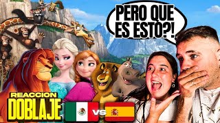 🇪🇸 REACCIÓN a DOBLAJE LATINO vs ESPAÑOL 🇲🇽 PELÍCULAS de DISNEY 😱 esto NO me lo esperaba [upl. by Refynnej257]