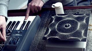 Cymatics Chladni Plate  Sound Vibration and Sand [upl. by Adnilg248]