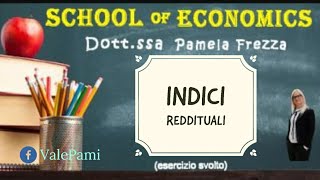 Indici reddituali esercizio svolto Analisi di bilancio economia aziendale [upl. by Arat181]