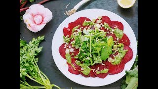 quotFintoquot Carpaccio di barbabietola  Raw Beetroot Carpaccio [upl. by Chery857]