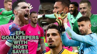 EPL 202324 SeasonTop 10 Goalkeepers With Most Saves [upl. by Greenebaum]