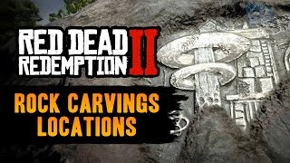 Red Dead Redemption 2 All Rock Carvings Locations  Geology for Beginners RDR2 [upl. by Iden]