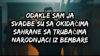 Coby x Rimski  Odakle sam ja LyricsTekst [upl. by Eedrahc]