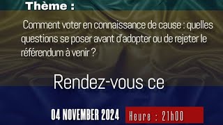 Grand débat sur le référendum constitutionnel [upl. by Spear]