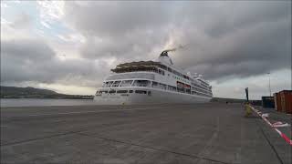 SILVER WHISPER na Praia da Vitória [upl. by Nifled]