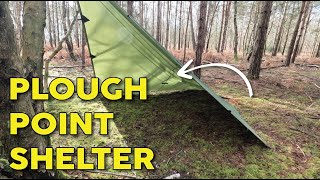 Plough Point Tarp Setup  Forest School Skills [upl. by Hsreh]