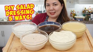 5 Salad Dressing Recipes [upl. by Nnyloj]