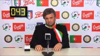 MAURIZIO CROZZA IMITA MOURINHO IN CONFERENZA STAMPA [upl. by Leoj383]