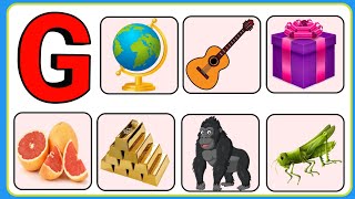 40 Words Starting with Letter G  Letter G words  Words that starts with G  G words Learn English [upl. by Katee218]