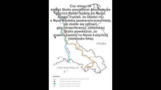 Zachodnia granica Polski historia ww2 Stalin zsrr Niemcy viral ciekawostki history [upl. by Netsrejk259]