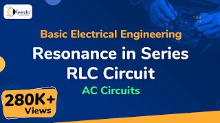 Resonance in Series RLC Circuit  AC Circuits  Basic Electrical Engineering [upl. by Devehcoy]