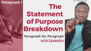 How to Start your Statement of Purpose or Personal Statement like a Pro  with a Real Example [upl. by Sampson]