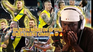 REACTING TO DUSTIN MARTINTHE STIFF ARMFEND OFF KING 2017 HIGHLIGHTS🔥 [upl. by Hannis477]