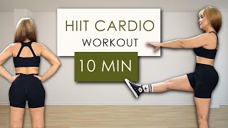 10 MIN HIIT CARDIO WORKOUT FOR FAT LOSE BURN FAT FAST AT HOME FOR BEGINNERS No equipment [upl. by Poirer679]