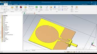 CPW antenna CST HFSS [upl. by Lepp]