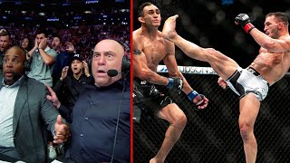 UFC 274 Commentator Booth Reactions [upl. by Ardnuhsal819]