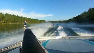 Slalom Waterski Course Q3 2024  MMW 32mph 35’ off [upl. by Ardaed]