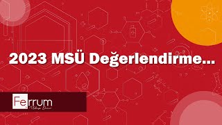 2023 MSÜ Kimya Soru Değerlendirme ve 2023 TYT Kimya Çıkabilecek Sorular [upl. by Monahan384]