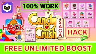 How to hack Candy Crush Saga 2022  Unlimited booster  😱 Easy Hacking trick 🤡 candycrushsaga [upl. by Diandre228]