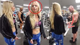 Tik Tok Gym Influencer Wears Painted Pants And Gets HUMBLED [upl. by Nawak]