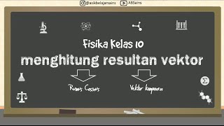 Fisika Kelas 10  Menghitung Resultan Vektor Cara Rumus Cosinus dan Cara Vektor Komponen [upl. by Chelsea618]