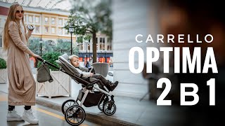 Carrello Optima  САМЫЙ БОЛЬШОЙ ОБЗОР коляски 2 в 1 [upl. by Annod9]